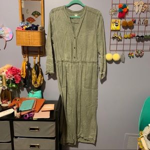 Faded Green Jumpsuit